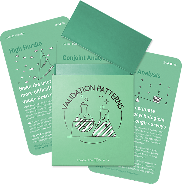 Order the Validation Pattern card deck