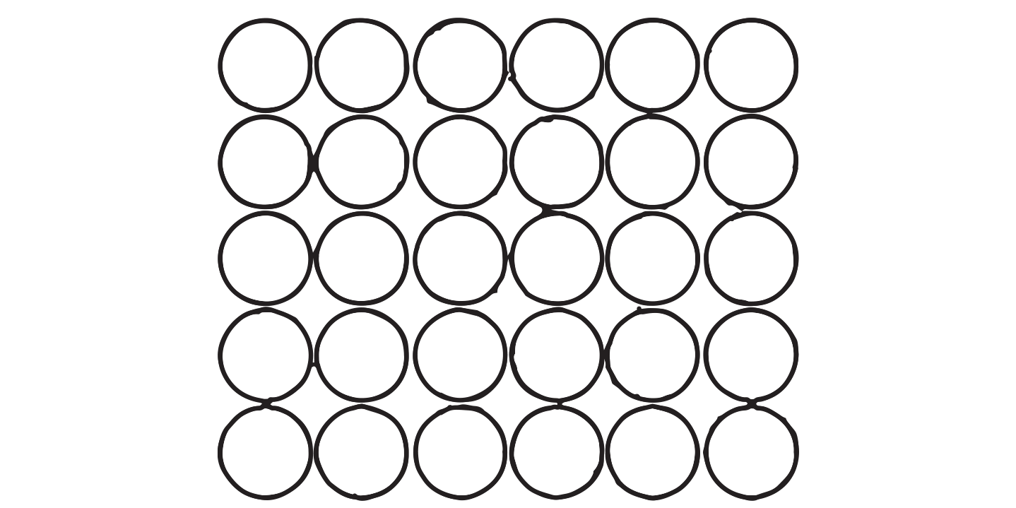 Illustration of 30 Circles