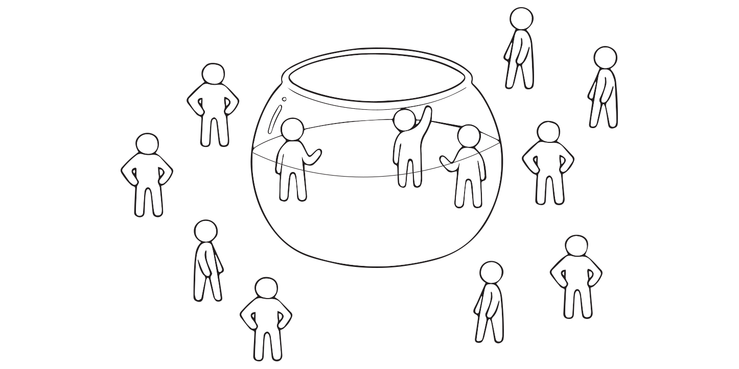 Illustration of Fishbowl Discussion