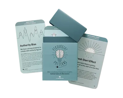 Purchase a Persuasive Patterns - Conversions & Decisions card deck