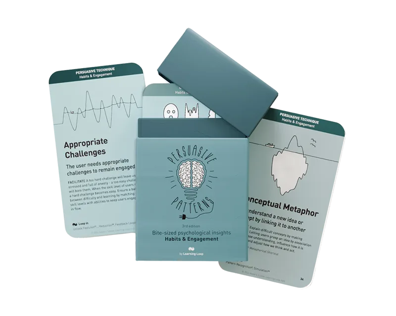 Persuasive Patterns card deck: Habits & Engagement