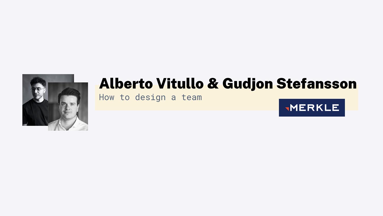 How to design a design team