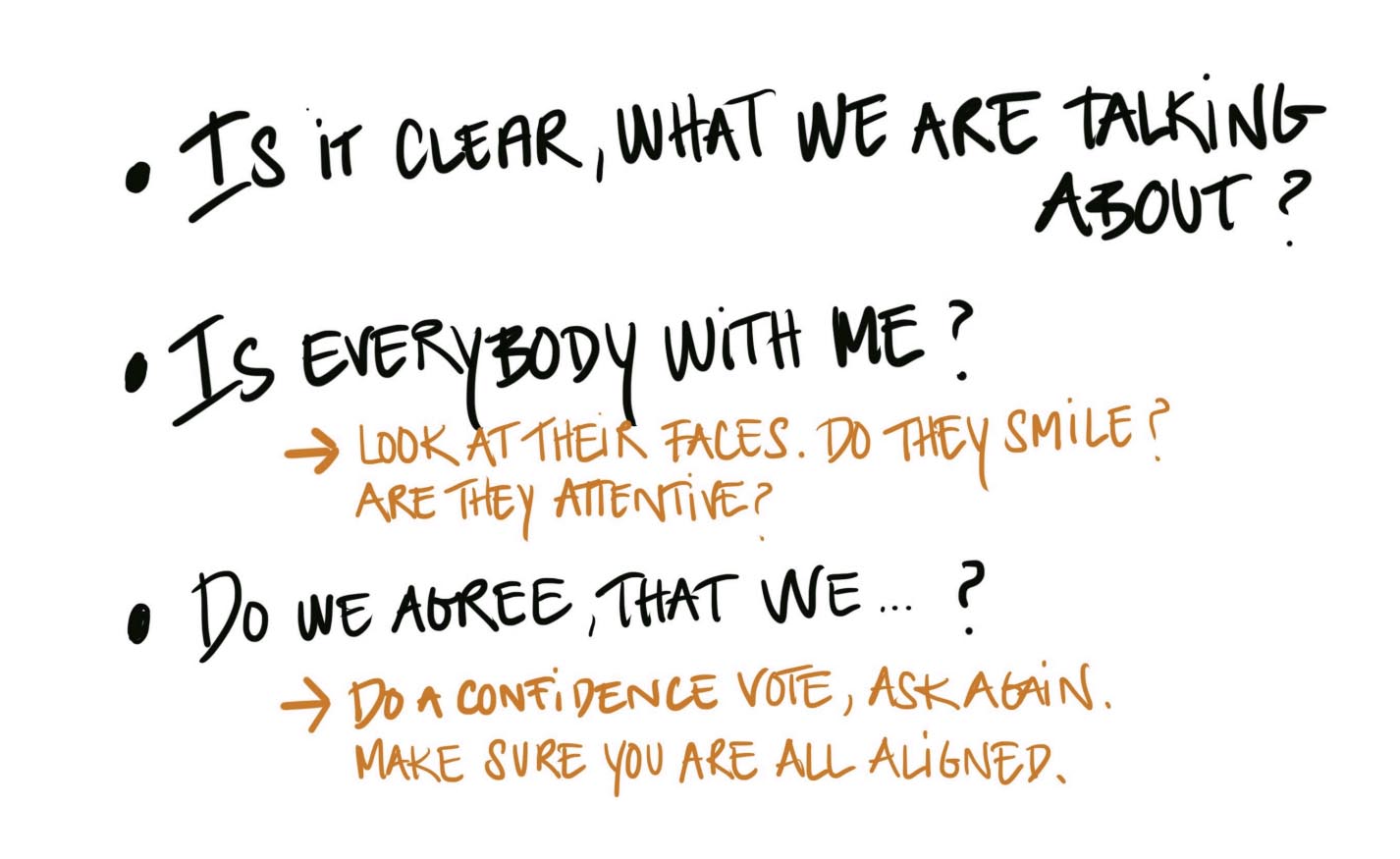 Ensure that you're speaking the same language.