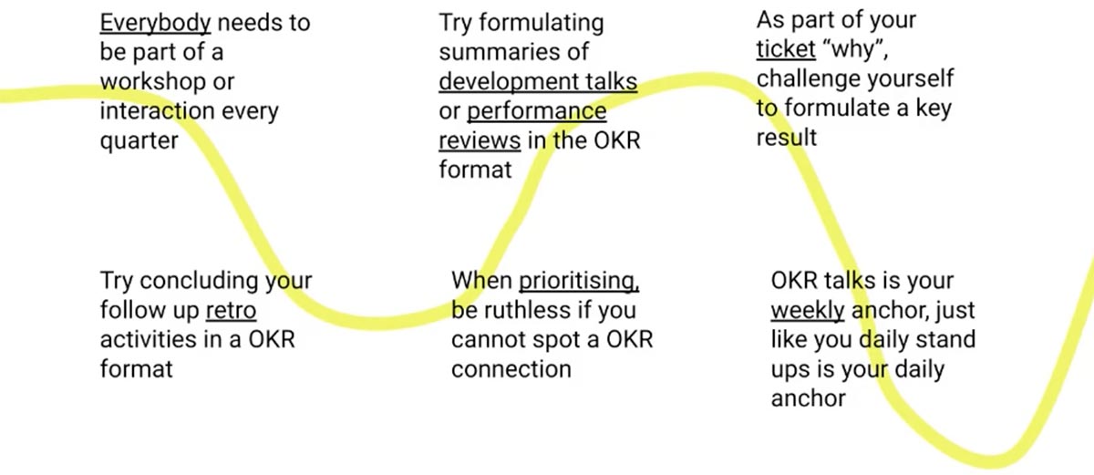 Tips on getting OKRs to work in your organization
